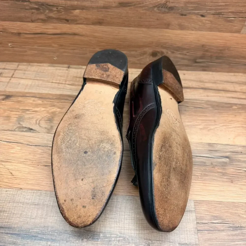 Church’s Brown Leather Tassel Loafer Men's size 9.5N  UK 7-8  Dress Shoes